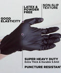 pack saver ez gloves in black powder free and latex free nitrile gloves disposable gloves for food prep single use nitrile gloves ambidextrous nitrile gloves pack saver