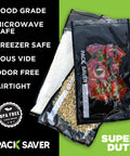 pack saver vacuum sealer bags black color vacuum seal bags food grade microwave safe freezer safe sous vide odor free and airtight