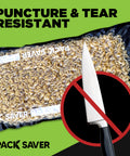super duty commercial grade vacuum sealer bags by pack saver food saver that is puncture and tear resistant